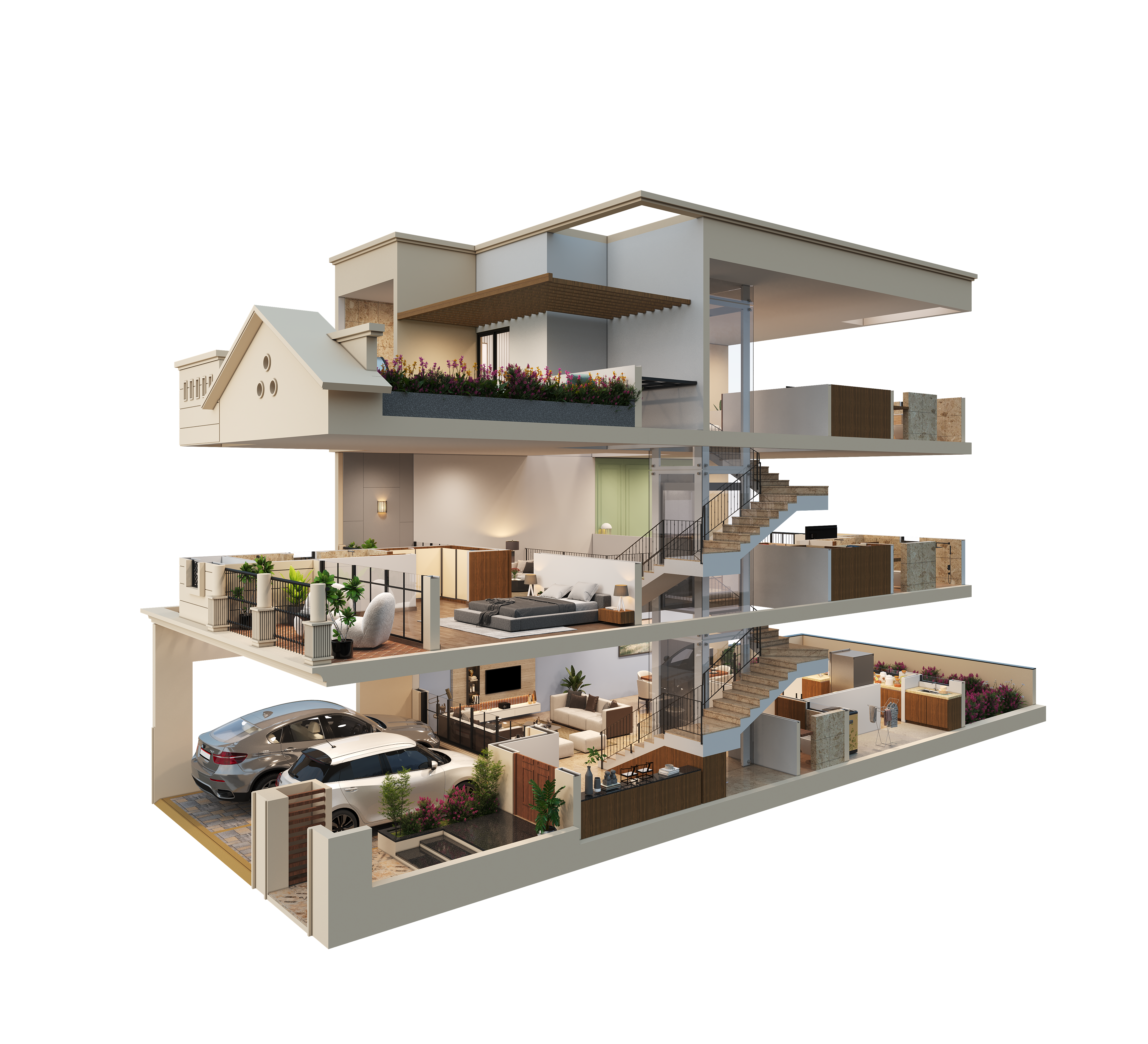 4 BHK floor plan